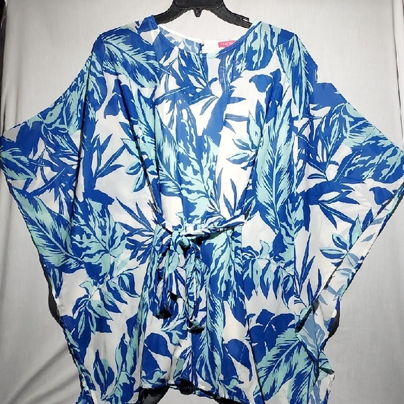 NWOT Flying Tomato‎ Tropical Floral Print Sashed Mini Dress US Size Small - Picture 1 of 4